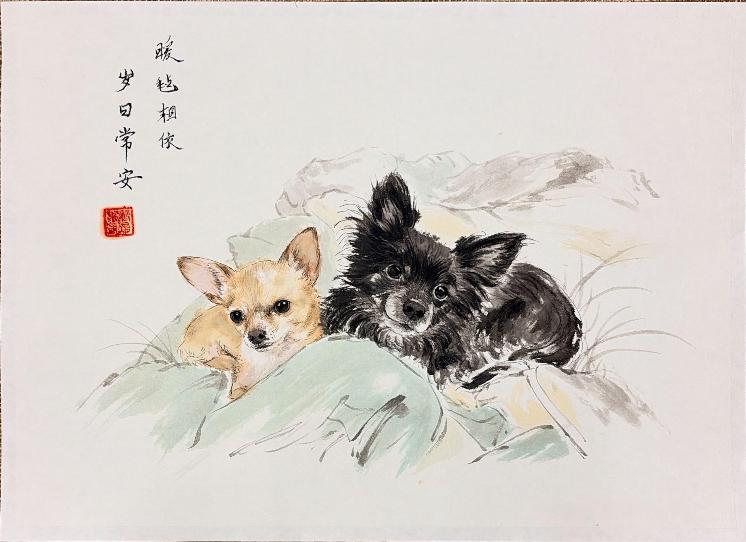 Complete wide Sumipaw portrait shown as a large wall example